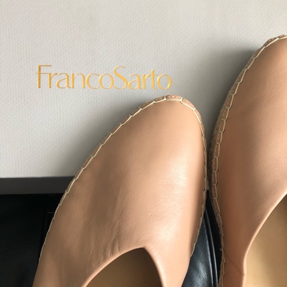 Franco Sarto peach espadrille flats size 9.5 - Picture 2 of 5